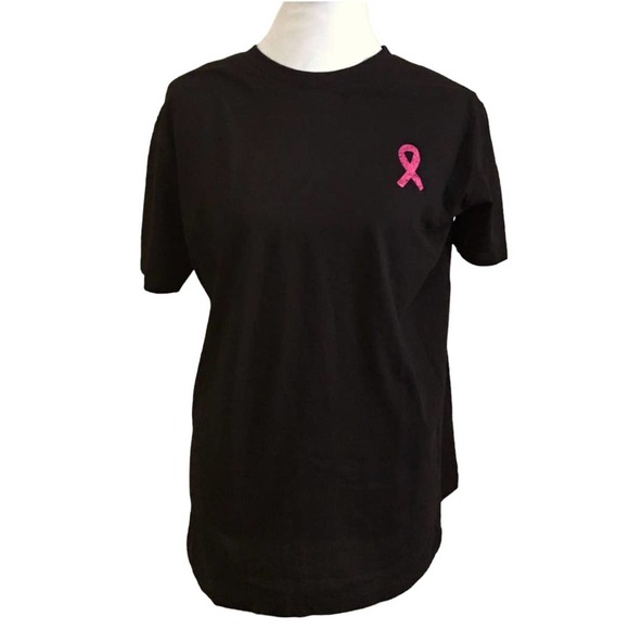 BREAST CANCER AWARENESS "I WEAR PINK FOR HER" FLAG TEE SIZE XL - Picture 2 of 3
